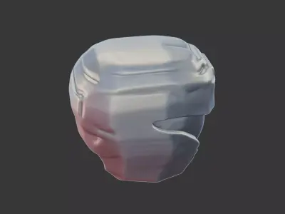 Futuristic Military Combat Helmet 3D Print Model 3D print model