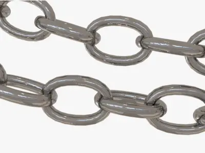 Realistic Metal Chain 3D model