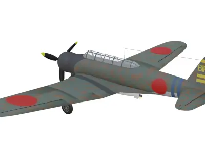 Nakajima B5N Kate Low-poly 3D model purchase
