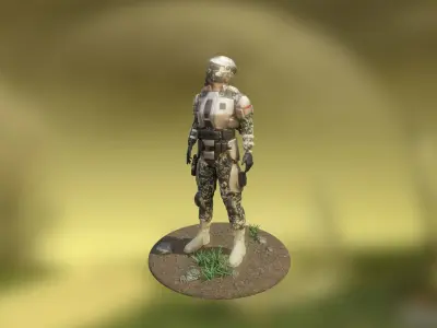 Halo Marine Soldier 3D model
