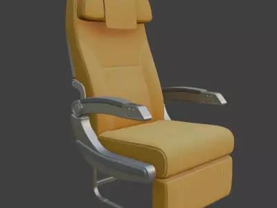 Airplane chair 3D model get
