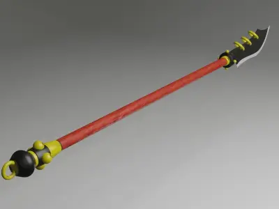 Brawlhalla legend Spear Low-poly 3D model