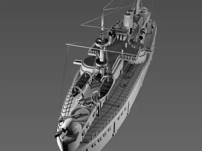 Ship cruiser 3D model