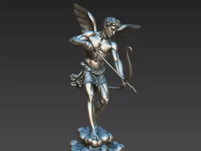 Statue of Eros is the Greek god of love 3D print model