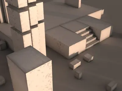 ancient city  Free low-poly 3D model