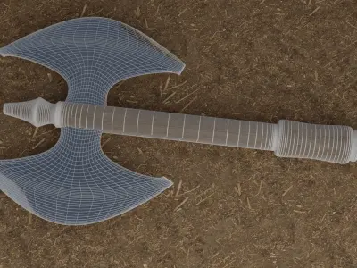 Medieval Axe  Low-poly 3D model purchase