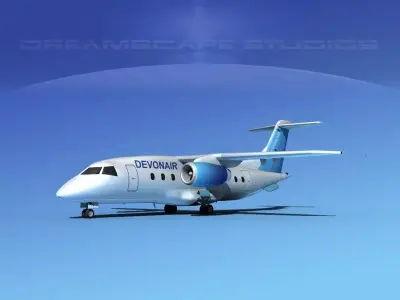 Dornier 328Jet Devon Air 3D model