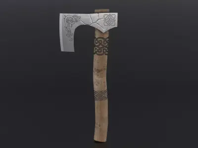 Scandinavian Axe Low-poly 3D model purchase