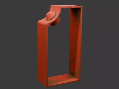 realistic industrial metal bracket  Free 3D model