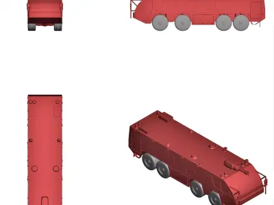 Airport fire truck  3D print model