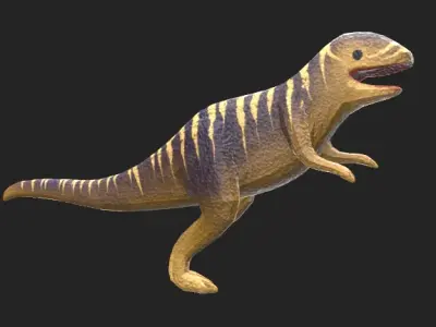 Simple Style Dinosaur Toys Low-poly 3D model