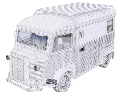 Citroen Type H Camper 3D model