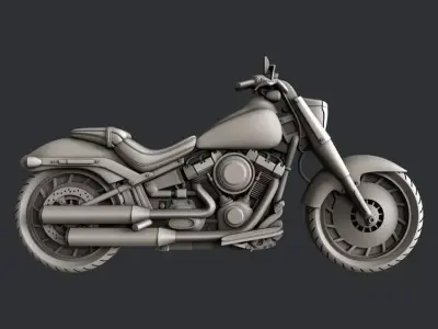 3d STL models for CNC Motorcycle 3D model
