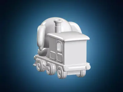 Baby Elephant Steam Train 3D Print Model 3D print model