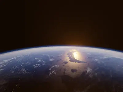 Earth for realtime render Eevee 3D model