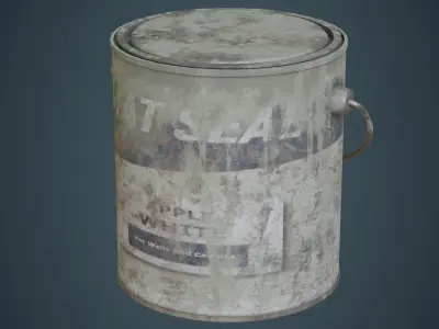 Paint Can 2B Low-poly 3D model