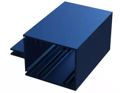 Aluminum Extruded Intermediate Horizontal  Mullions MOD AL-056cw Low-poly 3D model