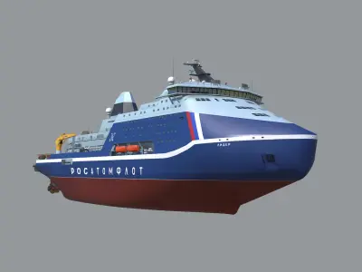 Icebreaker Lider Project 10510 3D model