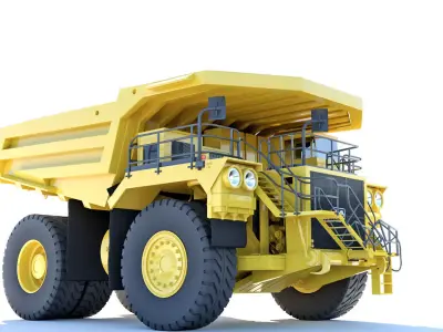 Mining Dump Truck 3D model 3D model