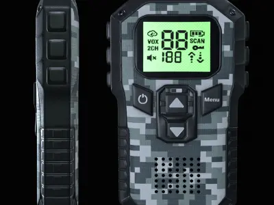 Walkie Talkie Low-poly 3D model purchase