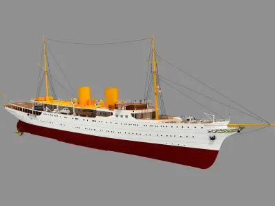 TCG SAVARONA  YACHT 3D model