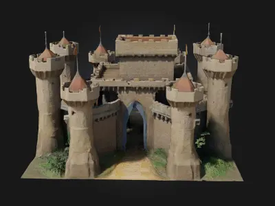 Fortress of Serenity  Stronghold of Peace and Strength 3D model