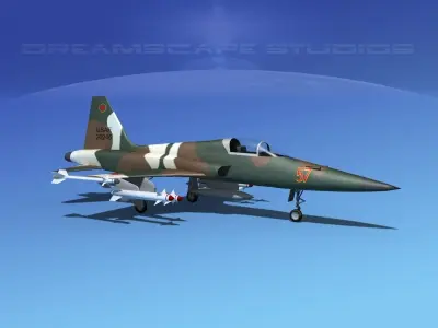 Northrop F-5E Tiger V05 USAF 3D model