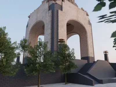 Monument to the Revolution 3D model