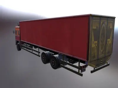 INDIAN TRUCK  Low-poly 3D model