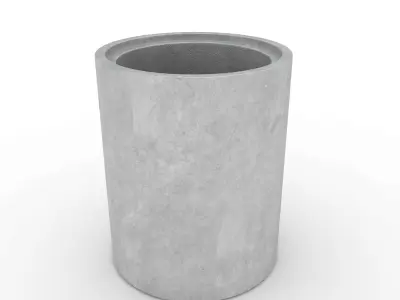  Concrete Pipes 3D model