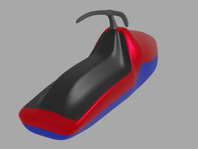 JET Ski OBJ Low-poly 3D model