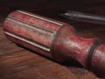 Old Screw Driver  3D model