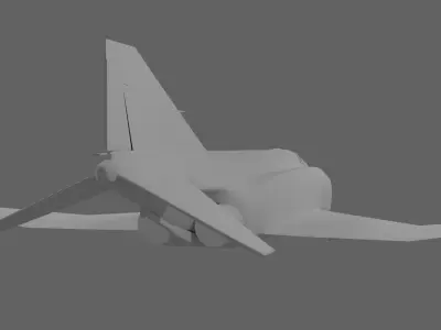 F-4 Phantom II base Free 3D model