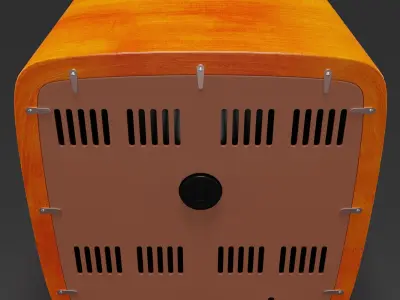Vintage Wood TV 3D model