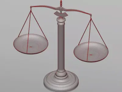 Scales with plates 3D model