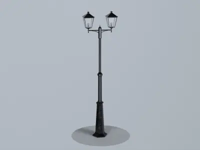 London Lamp Post - Variation 02 - 3D model