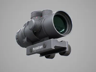 Monstrum 2x Scope FREE 3D Model Free low-poly 3D model