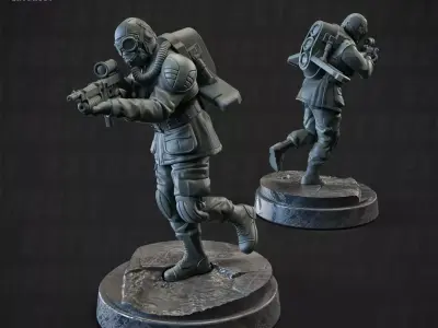 Konfusion 47 Allied Soldiers 3 set 32mm 3D print model