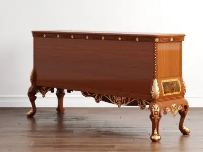 Yah Klasik Makam Odasi Credenza 3D model
