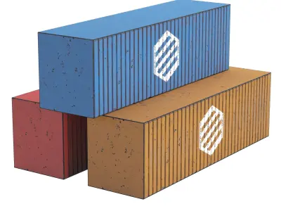 Container 3D model from CGTrader