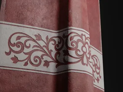 Pavise Medieval Shield Low-poly 3D model