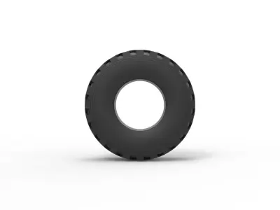 Military Ural tire KAMA-1260-1 Scale 1 to 25 3D print model