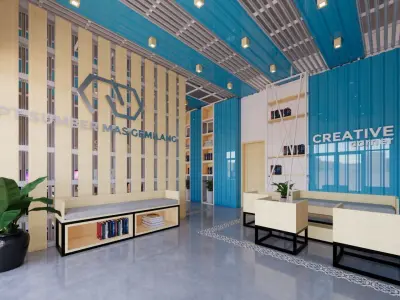 Industrial Interior Office 3D model purchase