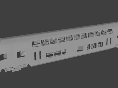 H0 1-87 scale Doppelstockwagen DABpbzfa 767 3D print model