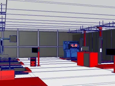 Car Garage 3d Model 3D model