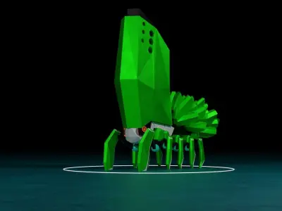 cute robot  Low-poly 3D model purchase