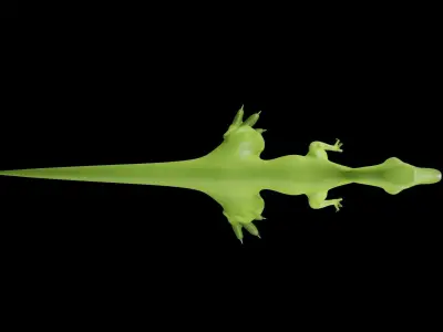 Lowpoly Compsognathus dinosaur Low-poly 3D model