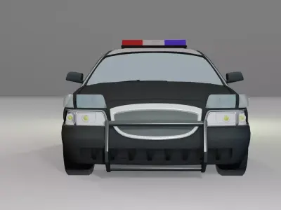 Police car 3D model V1