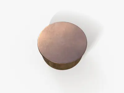 Box Casper Steel Gold Low-poly 3D model