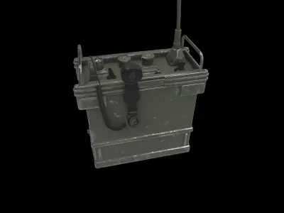 portable army radio 3D model